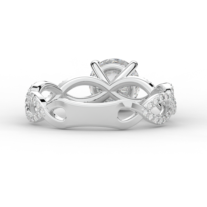 1.30CT.TW ROUND LAB DIAMOND ENGAGEMENT RING - Nazarelle