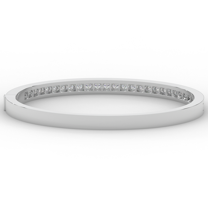 1.25CT.TW ROUND LAB DIAMOND BANGLE - Nazarelle