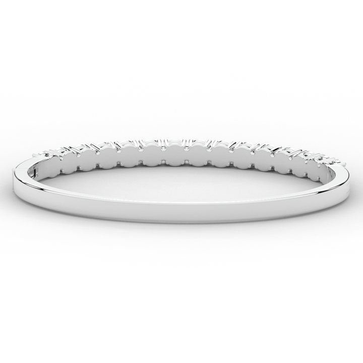 4.70CT.TW ROUND LAB DIAMOND BANGLE - Nazarelle