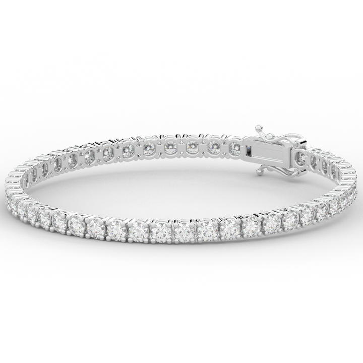 7.00CT.TW ROUND LAB DIAMOND TENNIS BRACELET - Nazarelle
