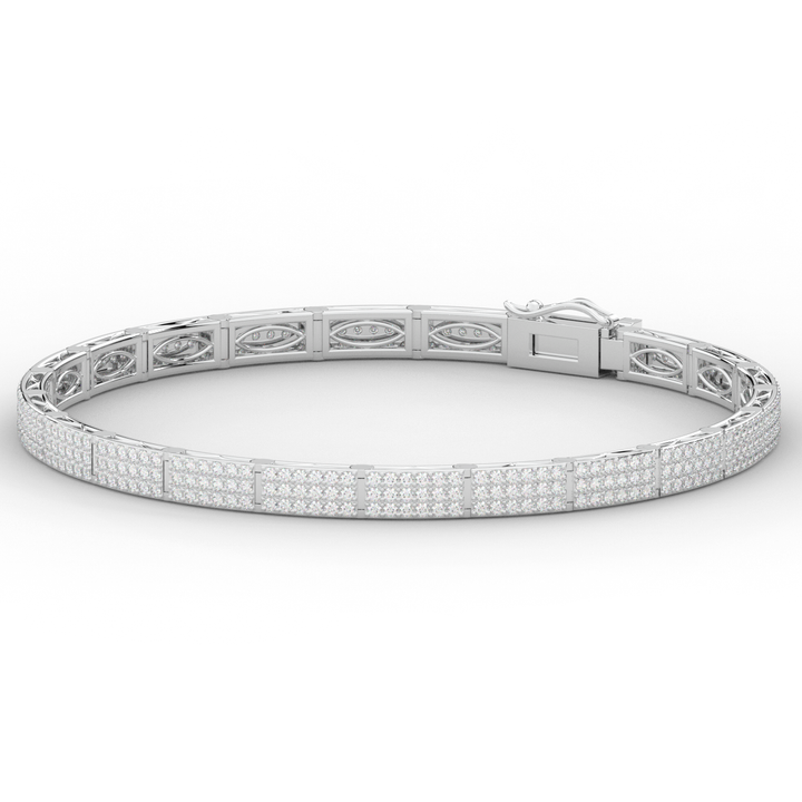2.25CT.TW ROUND LAB DIAMOND TENNIS BRACELET - Nazarelle
