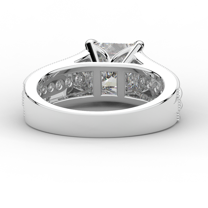 3.55CT.TW ASSCHER LAB DIAMOND ENGAGEMENT RING - Nazarelle