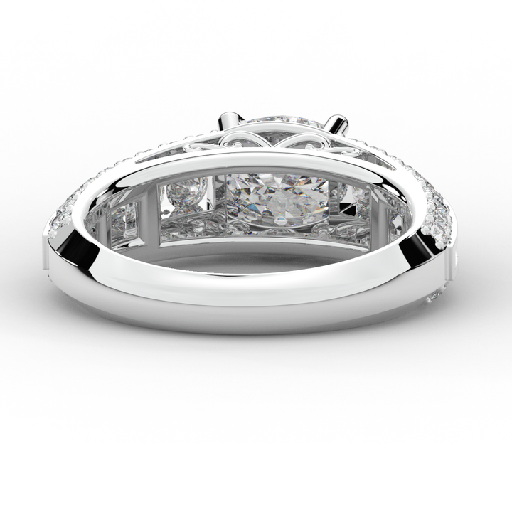 1.80CT.TW OVAL LAB DIAMOND SOLITAIRE ENGAGEMENT RING - Nazarelle