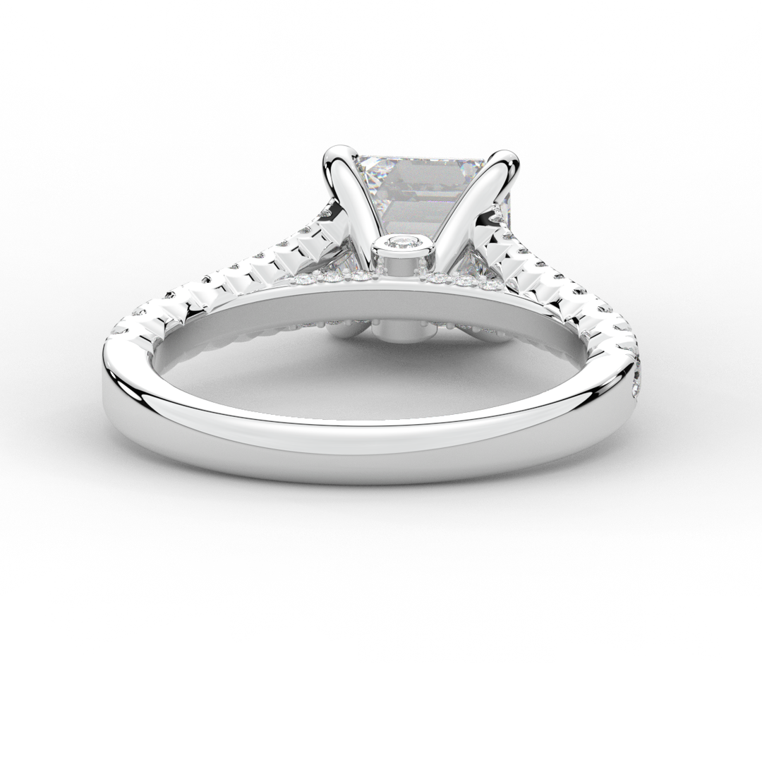 2.45CT.TW ASSCHER LAB DIAMOND ENGAGEMENT RING - Nazarelle
