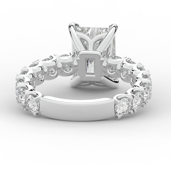 4.35CT.TW RADIANT LAB DIAMOND ENGAGEMENT RING - Nazarelle