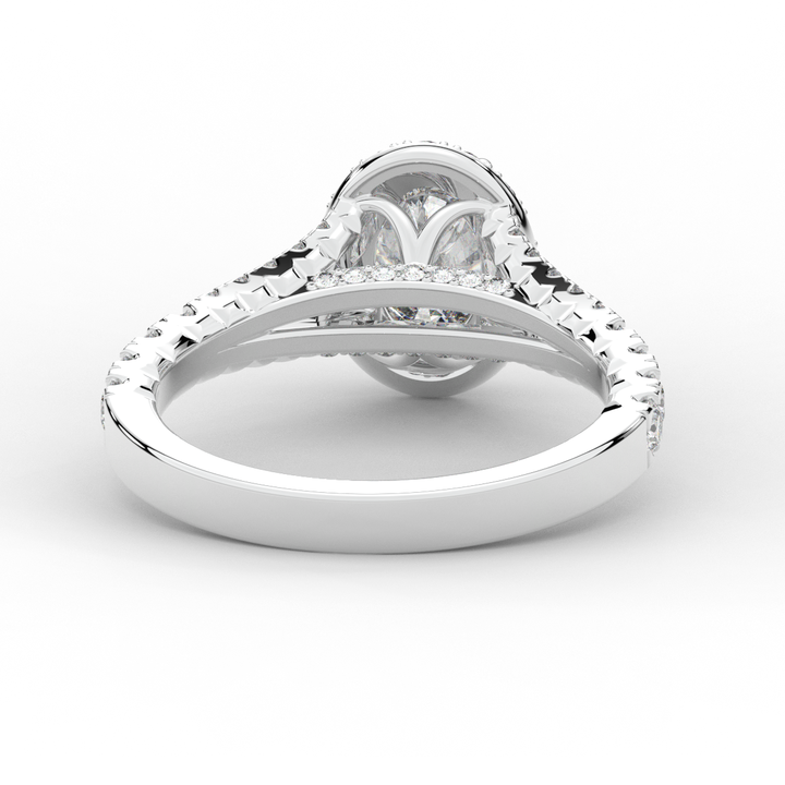 1.60CT.TW OVAL LAB DIAMOND ENGAGEMENT RING - Nazarelle