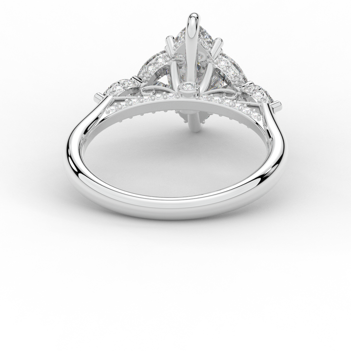 1.50CT.TW MARQUISE LAB DIAMOND ENGAGEMENT RING - Nazarelle