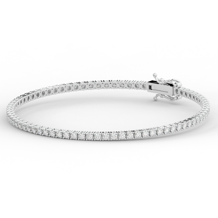 3.00CT.TW ROUND LAB DIAMOND TENNIS BRACELET - Nazarelle
