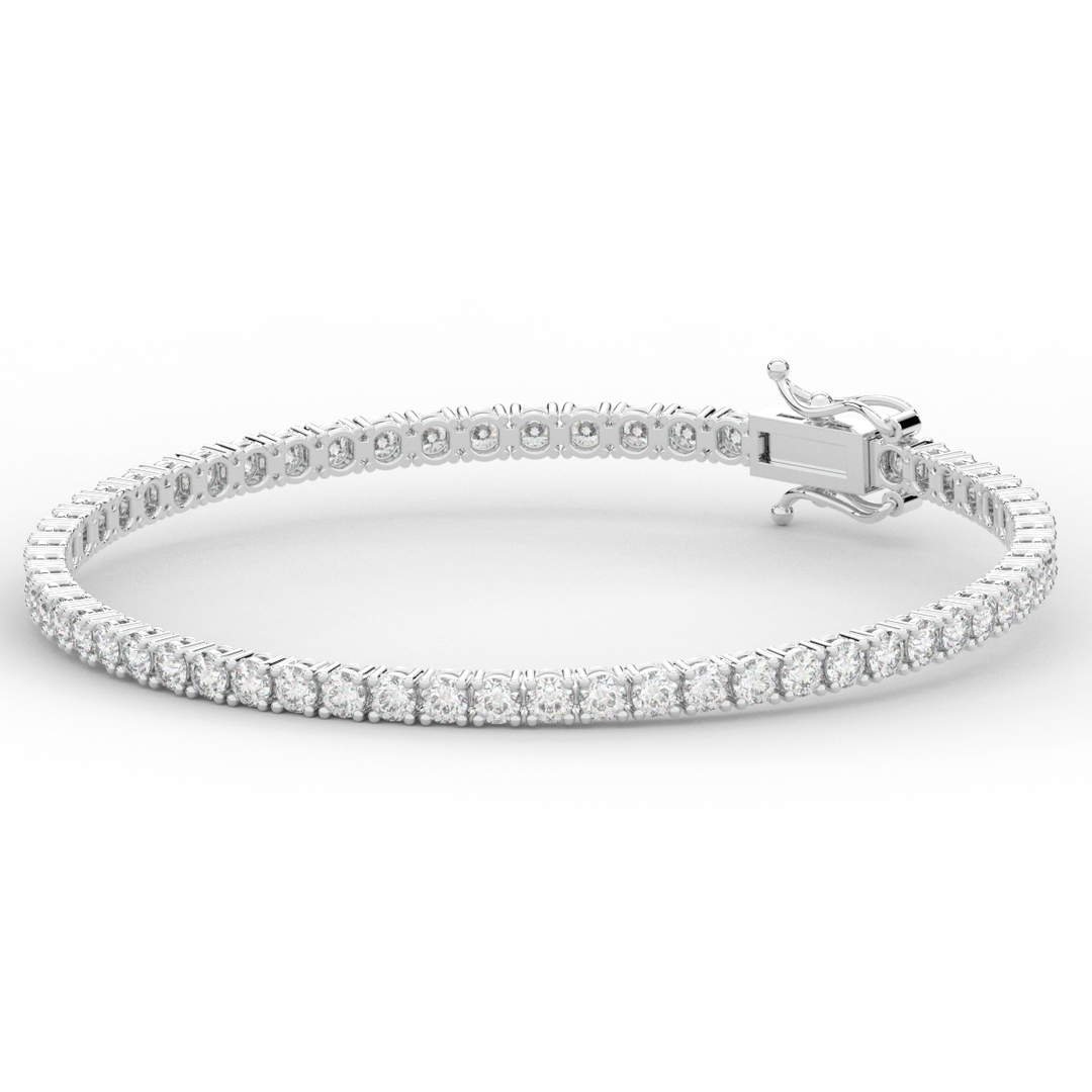 5.00CT.TW ROUND LAB DIAMOND TENNIS BRACELET - Nazarelle