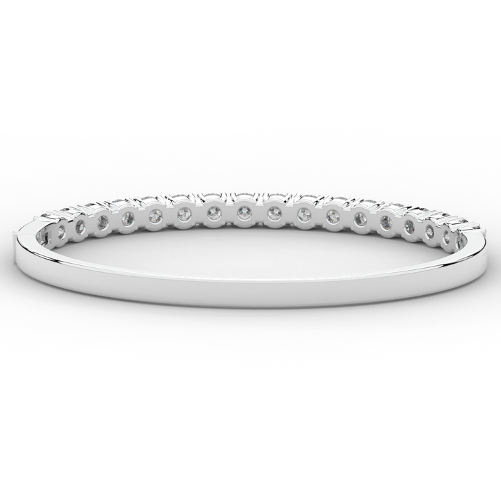 5.00CT.TW ROUND LAB DIAMOND BANGLE - Nazarelle
