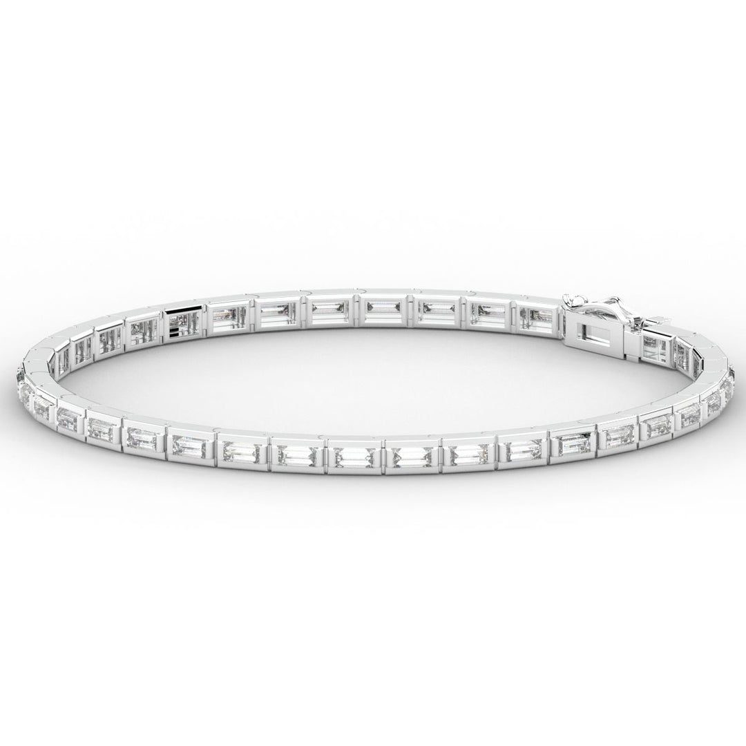 3.40CT.TW ROUND LAB DIAMOND TENNIS BRACELET - Nazarelle