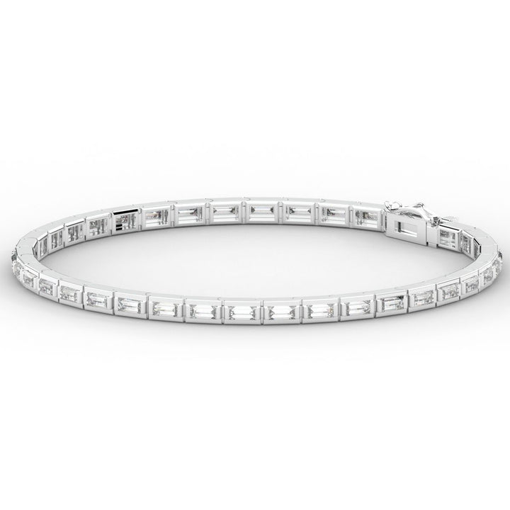 3.40CT.TW ROUND LAB DIAMOND TENNIS BRACELET - Nazarelle