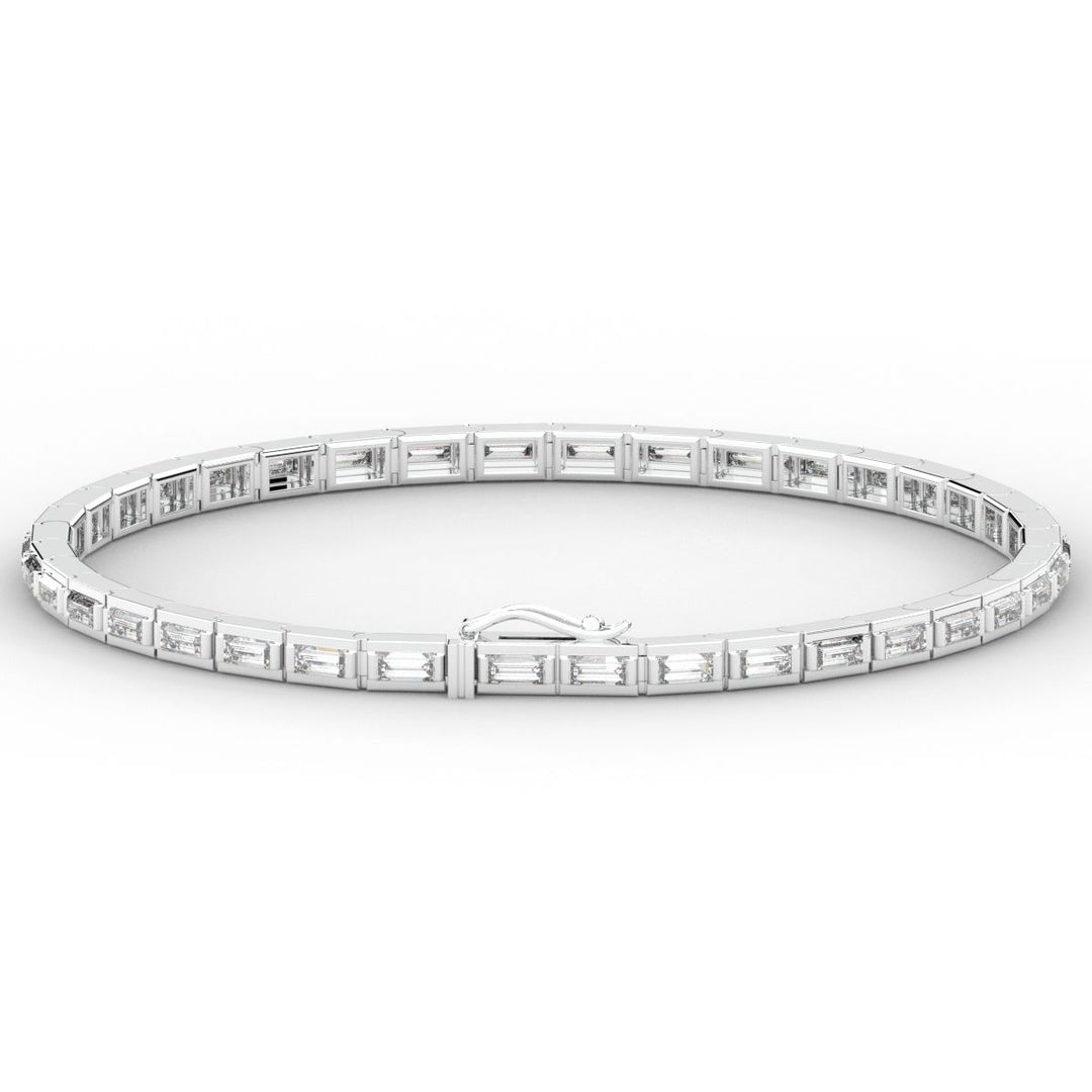 3.40CT.TW ROUND LAB DIAMOND TENNIS BRACELET - Nazarelle