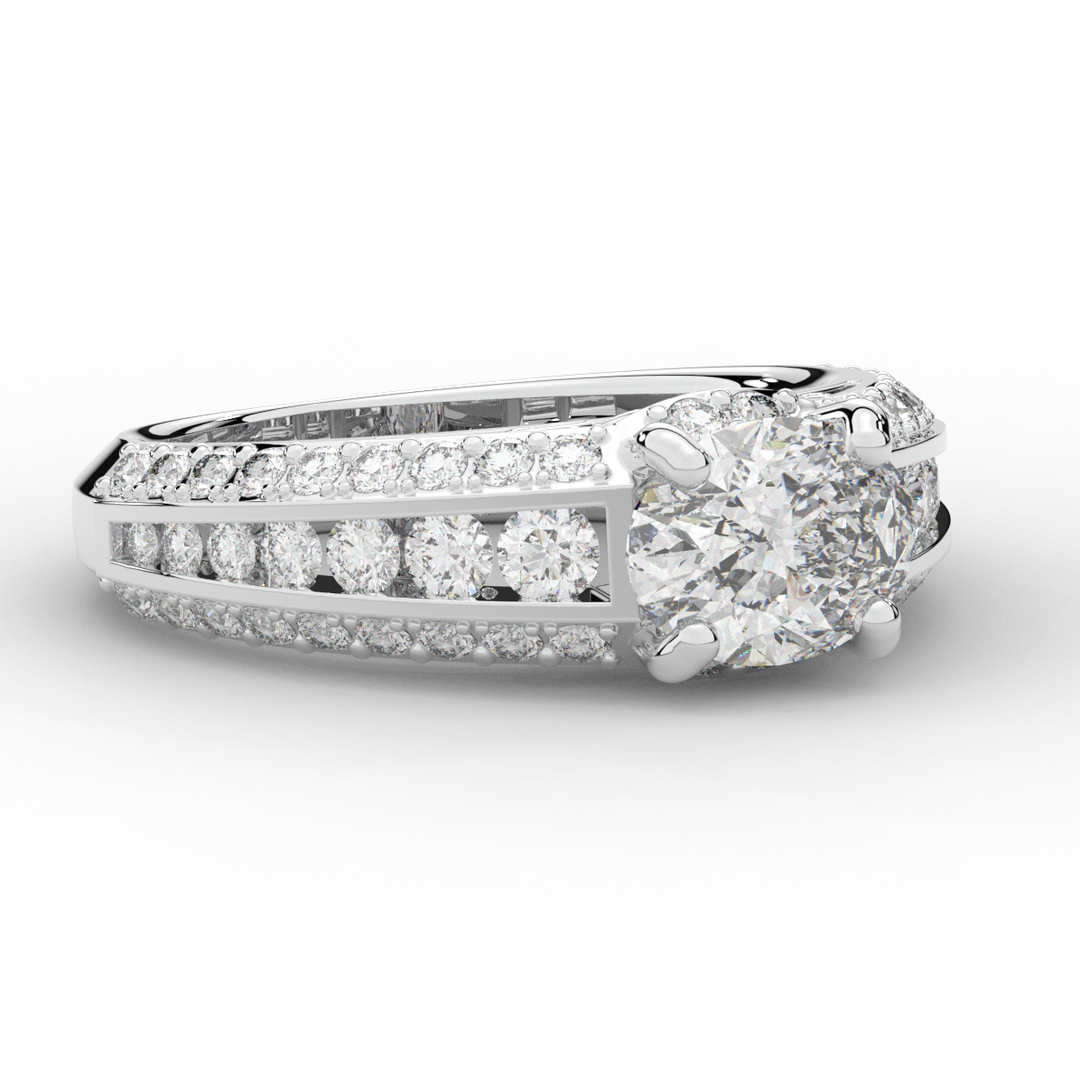 1.80CT.TW OVAL LAB DIAMOND SOLITAIRE ENGAGEMENT RING - Nazarelle