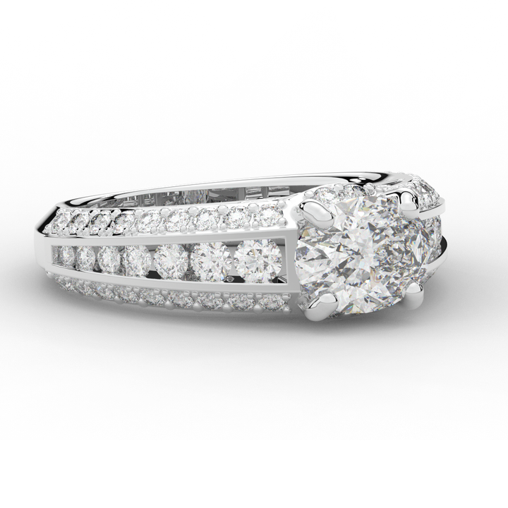 1.80CT.TW OVAL LAB DIAMOND SOLITAIRE ENGAGEMENT RING - Nazarelle