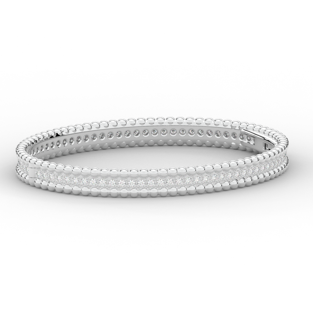 1.20CT.TW ROUND LAB DIAMOND ETERNITY BANGLE - Nazarelle
