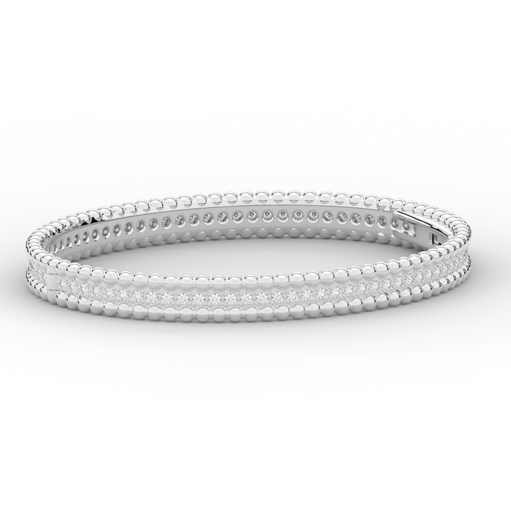 1.20CT.TW ROUND LAB DIAMOND ETERNITY BANGLE - Nazarelle