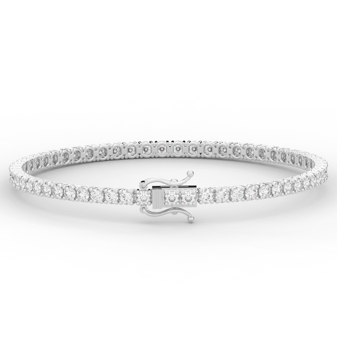 5.00CT.TW ROUND LAB DIAMOND TENNIS BRACELET - Nazarelle
