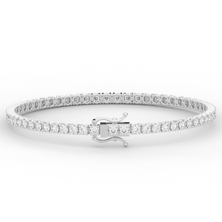 5.00CT.TW ROUND LAB DIAMOND TENNIS BRACELET - Nazarelle
