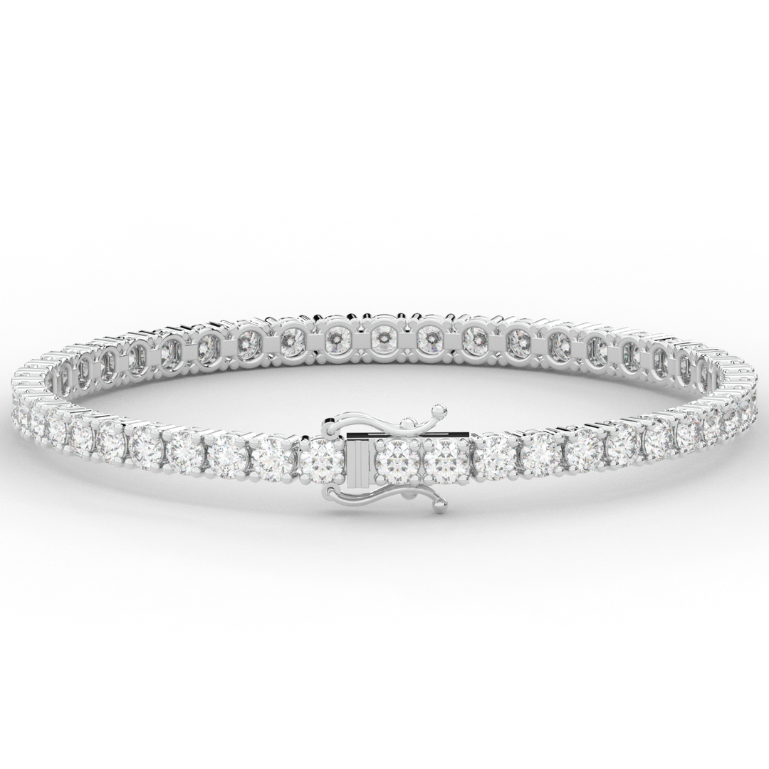 7.00CT.TW ROUND LAB DIAMOND TENNIS BRACELET - Nazarelle