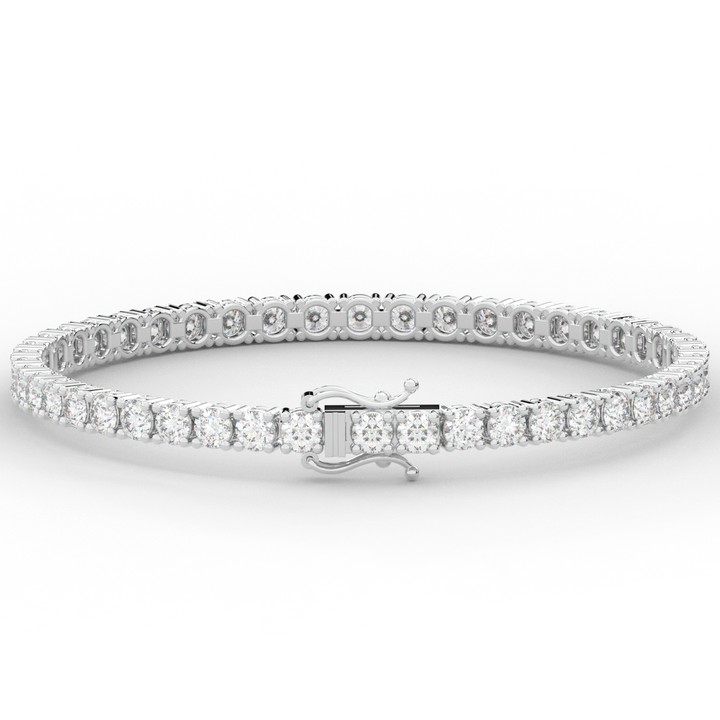 7.00CT.TW ROUND LAB DIAMOND TENNIS BRACELET - Nazarelle