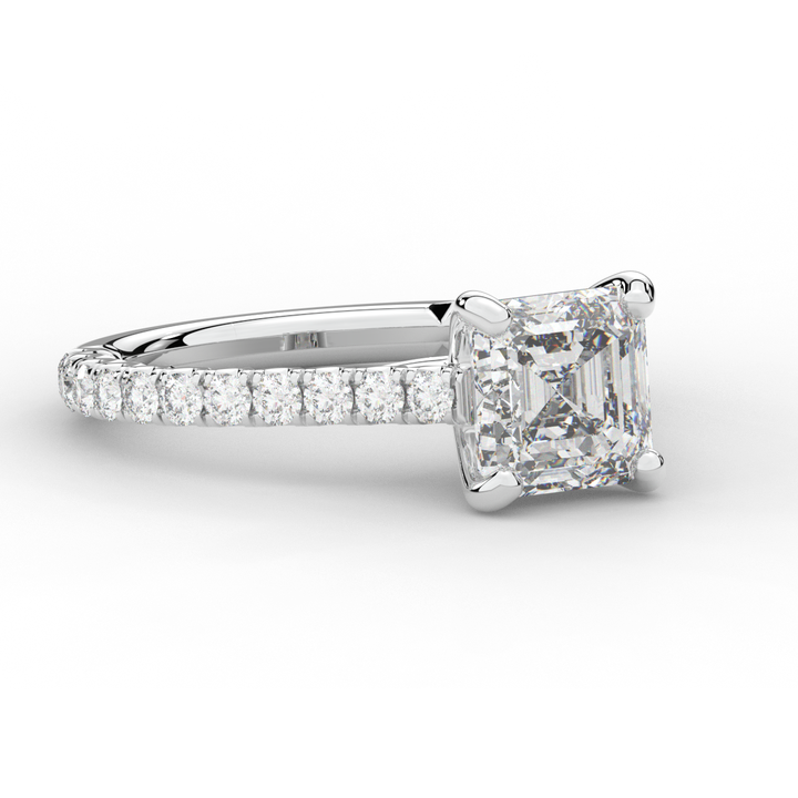 2.40CT.TW ASSCHER LAB DIAMOND ENGAGEMENT RING - Nazarelle