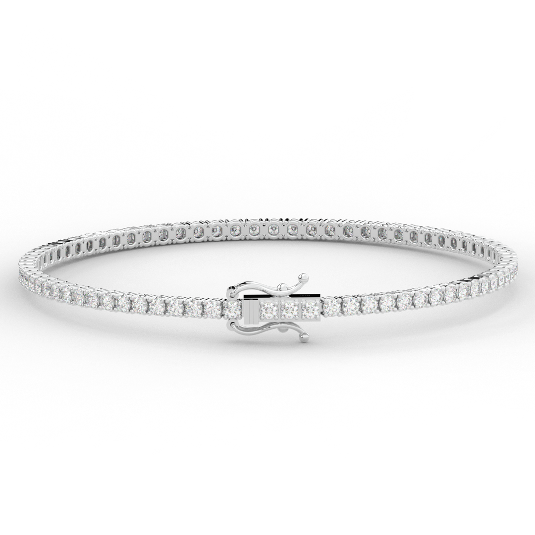 3.00CT.TW ROUND LAB DIAMOND TENNIS BRACELET - Nazarelle
