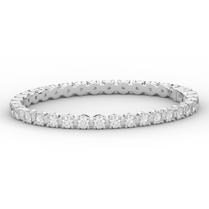 9.00CT.TW ROUND LAB DIAMOND ETERNITY BANGLE - Nazarelle