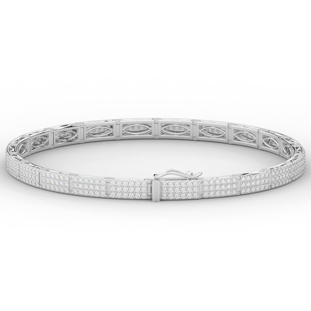 2.25CT.TW ROUND LAB DIAMOND TENNIS BRACELET - Nazarelle