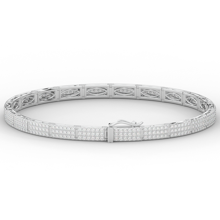 2.25CT.TW ROUND LAB DIAMOND TENNIS BRACELET - Nazarelle
