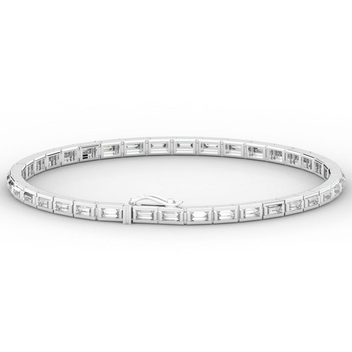 3.40CT.TW ROUND LAB DIAMOND TENNIS BRACELET - Nazarelle