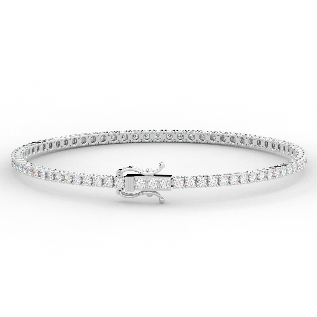 3.00CT.TW ROUND LAB DIAMOND TENNIS BRACELET - Nazarelle