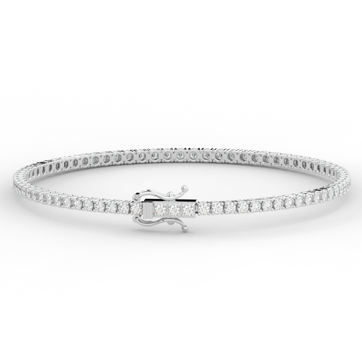 3.00CT.TW ROUND LAB DIAMOND TENNIS BRACELET - Nazarelle