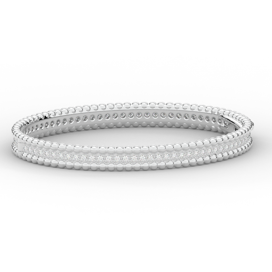 1.20CT.TW ROUND LAB DIAMOND ETERNITY BANGLE - Nazarelle