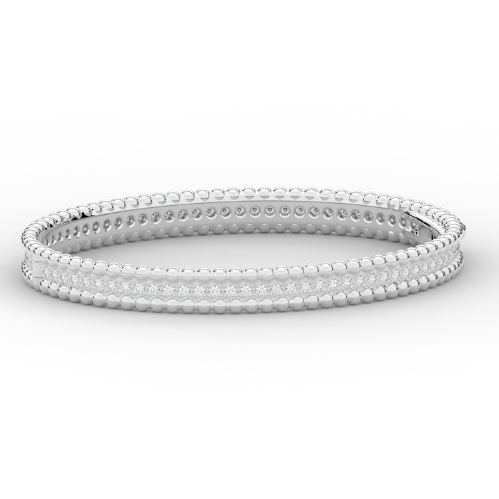 1.20CT.TW ROUND LAB DIAMOND ETERNITY BANGLE - Nazarelle