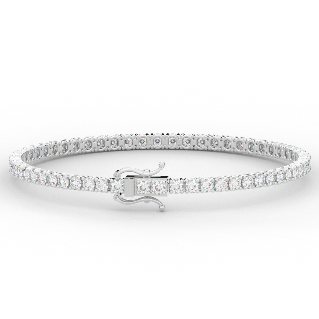 5.00CT.TW ROUND LAB DIAMOND TENNIS BRACELET - Nazarelle