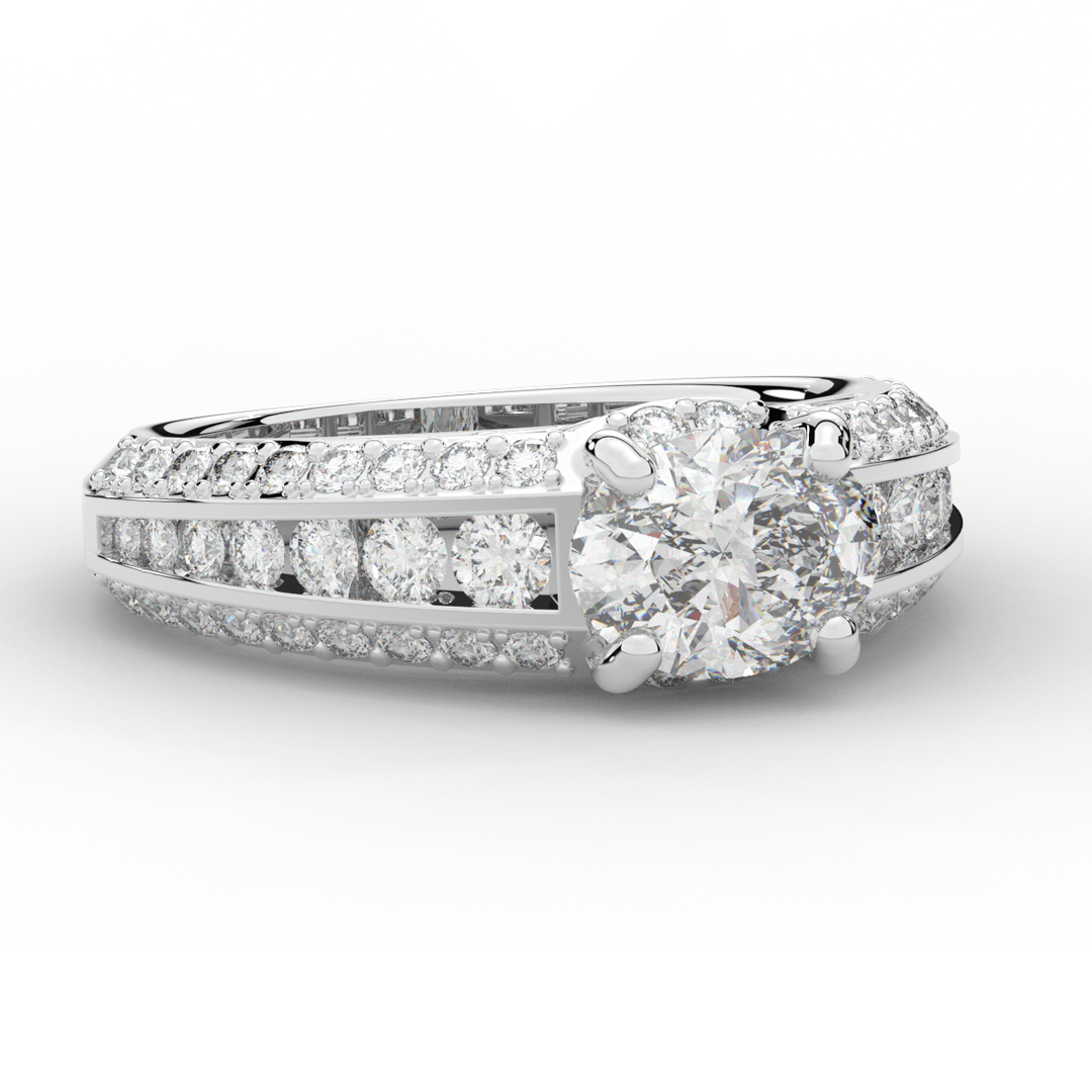 1.80CT.TW OVAL LAB DIAMOND SOLITAIRE ENGAGEMENT RING - Nazarelle