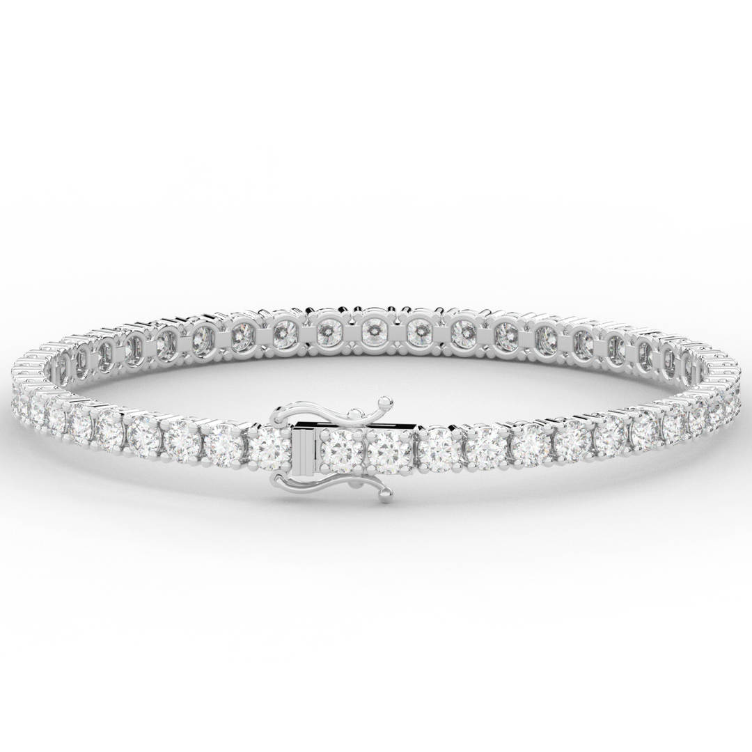 7.00CT.TW ROUND LAB DIAMOND TENNIS BRACELET - Nazarelle