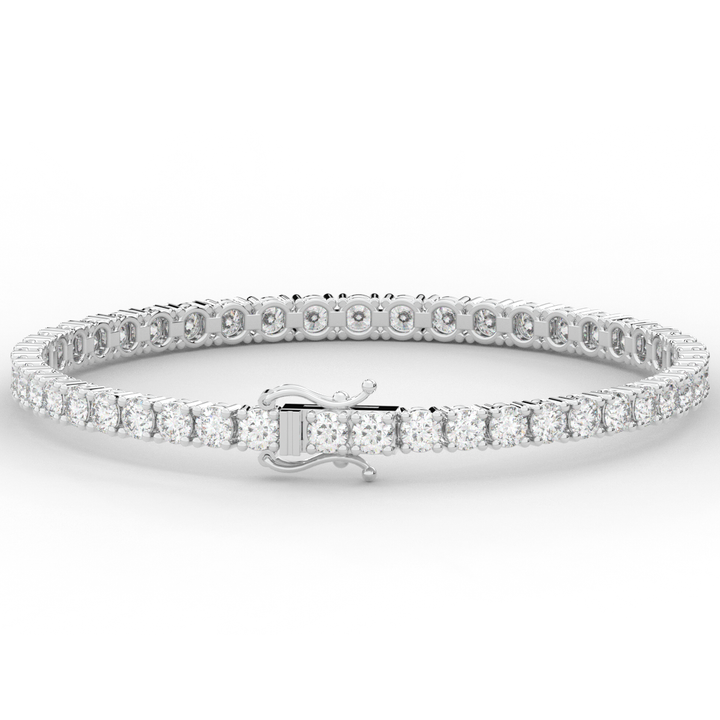 7.00CT.TW ROUND LAB DIAMOND TENNIS BRACELET - Nazarelle