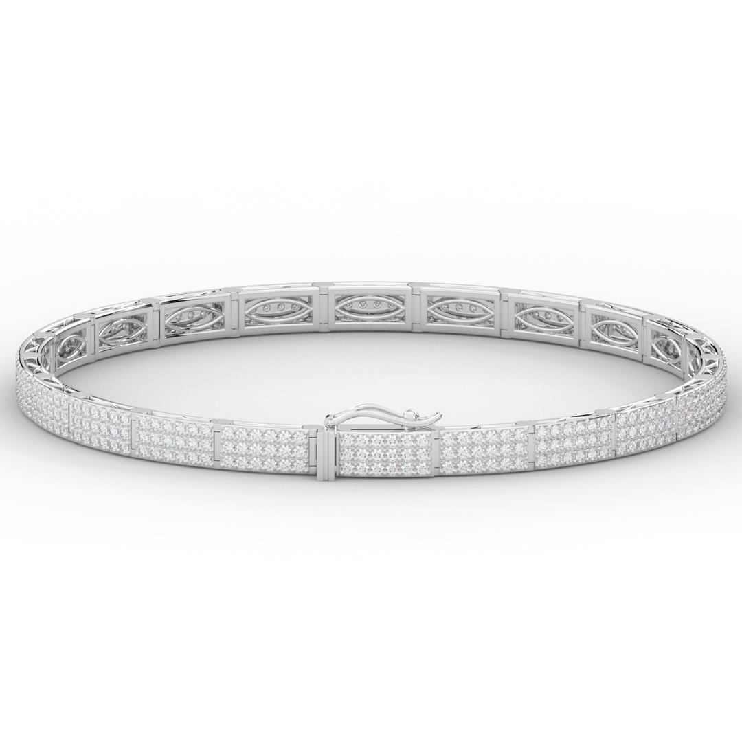 2.25CT.TW ROUND LAB DIAMOND TENNIS BRACELET - Nazarelle