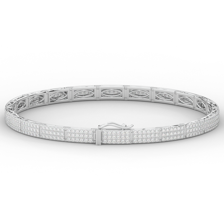 2.25CT.TW ROUND LAB DIAMOND TENNIS BRACELET - Nazarelle