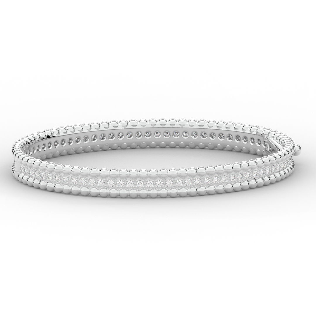 1.20CT.TW ROUND LAB DIAMOND ETERNITY BANGLE - Nazarelle