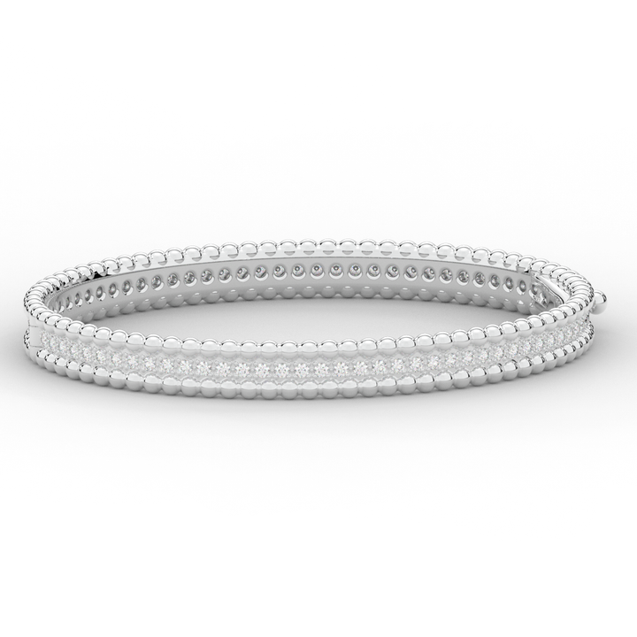 1.20CT.TW ROUND LAB DIAMOND ETERNITY BANGLE - Nazarelle