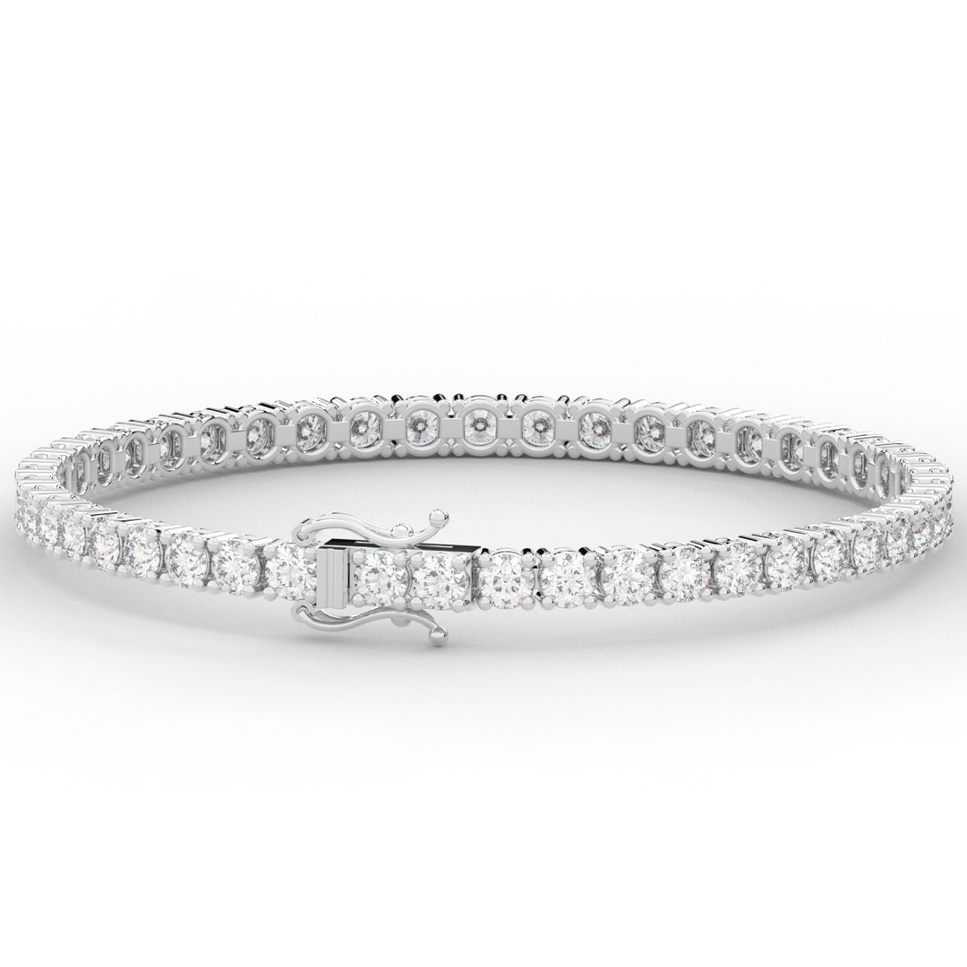 7.00CT.TW ROUND LAB DIAMOND TENNIS BRACELET - Nazarelle
