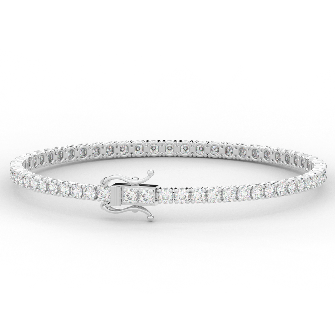 5.00CT.TW ROUND LAB DIAMOND TENNIS BRACELET - Nazarelle