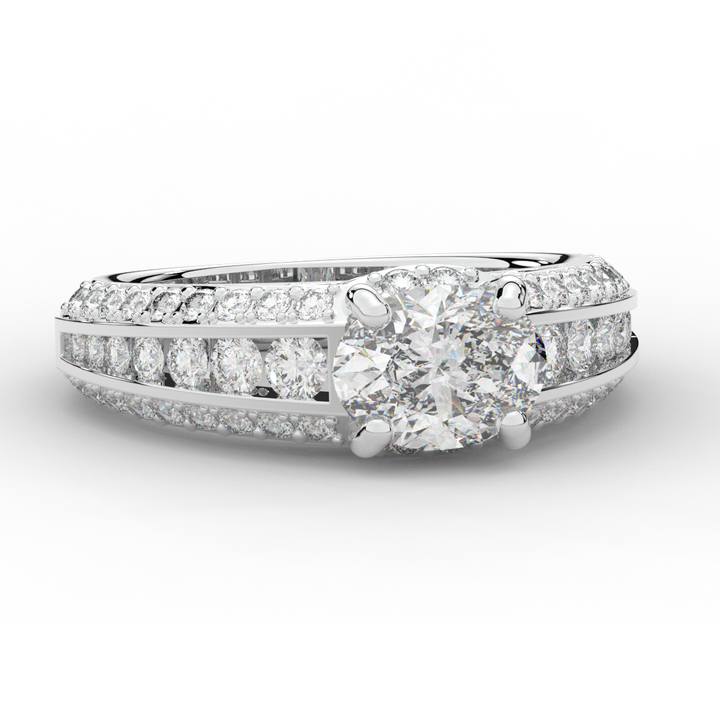 1.80CT.TW OVAL LAB DIAMOND SOLITAIRE ENGAGEMENT RING - Nazarelle