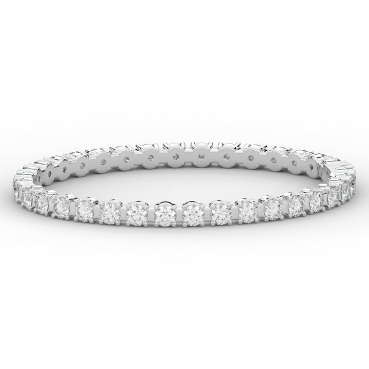 9.00CT.TW ROUND LAB DIAMOND ETERNITY BANGLE - Nazarelle