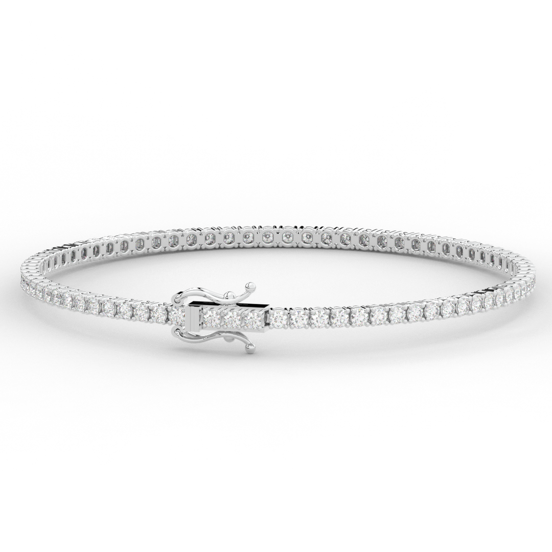 3.00CT.TW ROUND LAB DIAMOND TENNIS BRACELET - Nazarelle