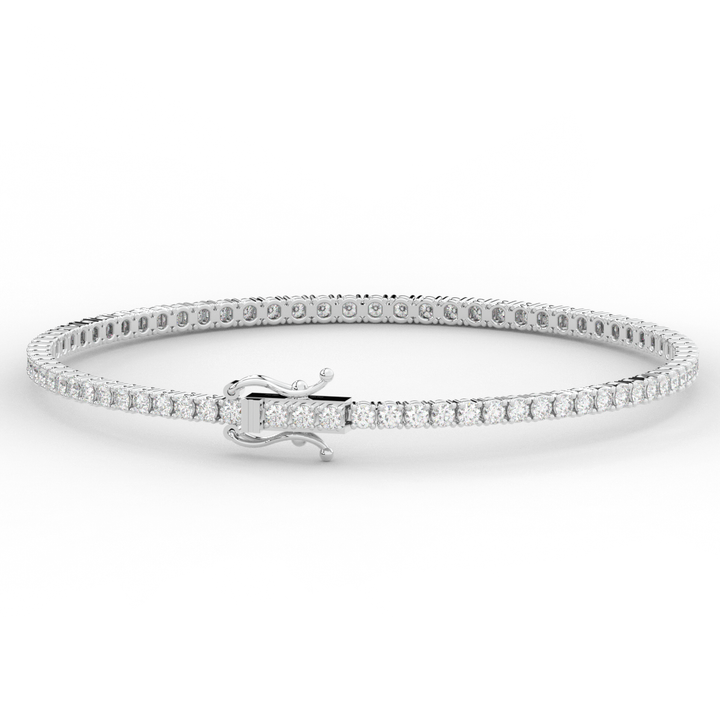 3.00CT.TW ROUND LAB DIAMOND TENNIS BRACELET - Nazarelle