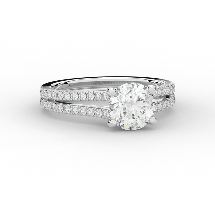 1.90CT.TW ROUND LAB DIAMOND SOLITAIRE ENGAGEMENT RING - Nazarelle